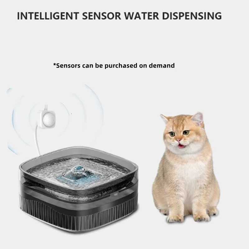 Dog and Cat Water Dispenser Pet Water Dispenser Cat Water Dispenser Running Water Charging Automatic Water Feeder M251204