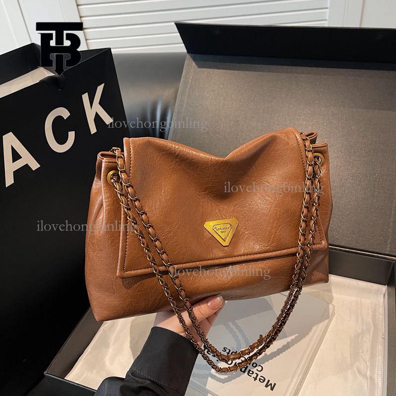 TB BHULAMTE Designer Luxury Women's Boston Bag Style Splicing Portable Handbag Fashion Zipper Pendant Single Shoulder Crossbody Bag Student Casua