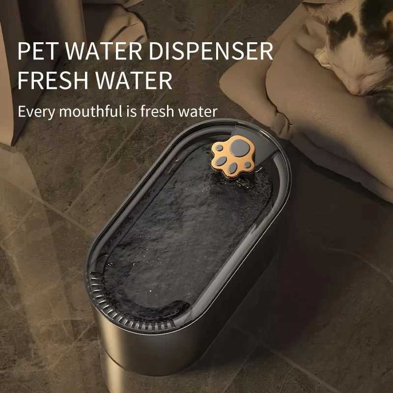 Smart Pet Cat Water Fountain USB Electric Filter Large Capacity Automatic Recirculate Pet Water Feeder Pet Fountain M251204