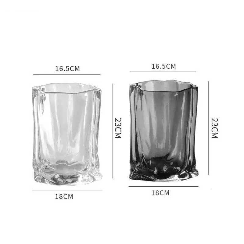 Transparent Hydroponics Vase Bag Shape Flower Pots Desk Decoration Crafts Flowers Arrangement Floral Vases H251204