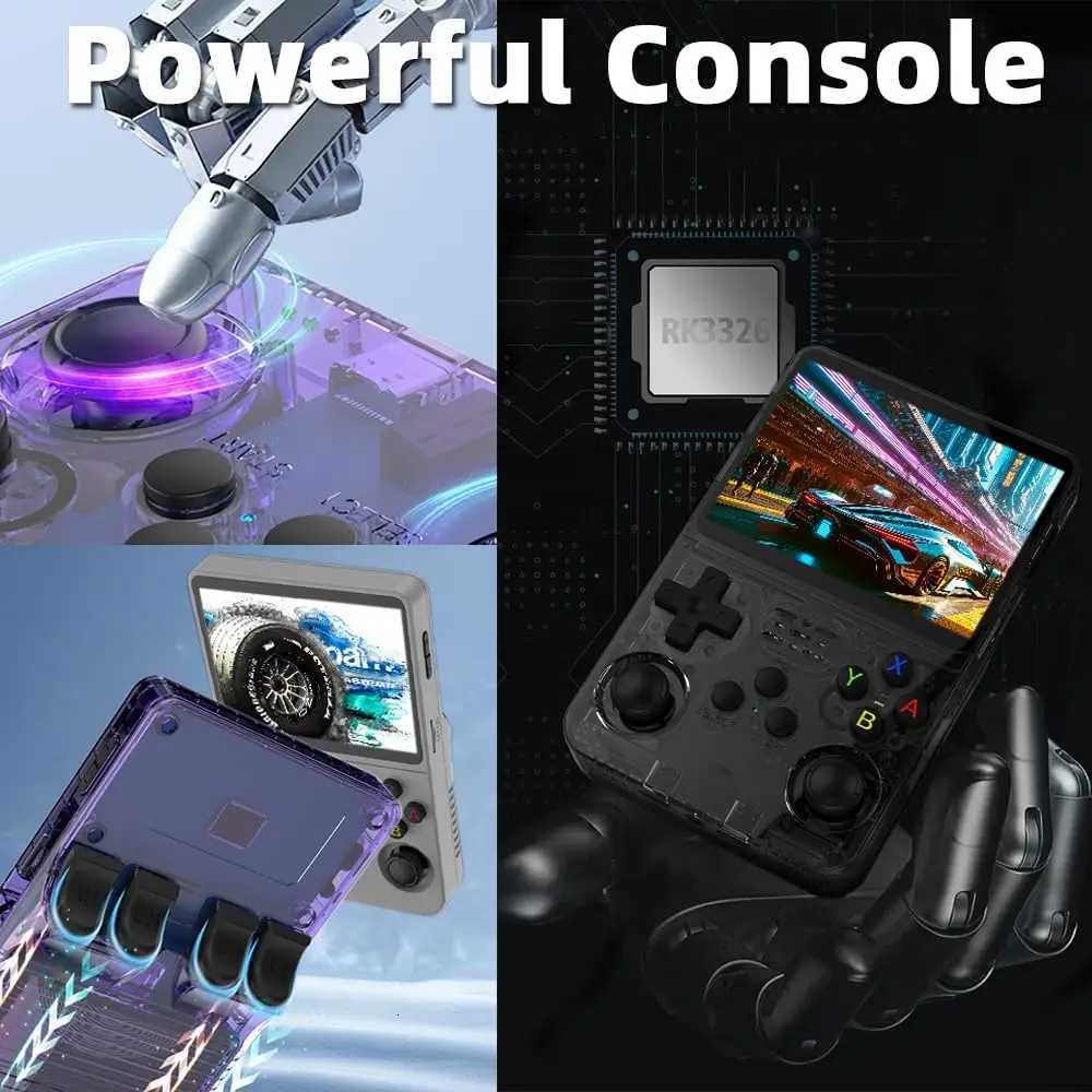 R36S Retro Handheld Game Console 64GB 35-Inch IPS Sn With Linux System Portable Pocket Video Player Classic Games H251204