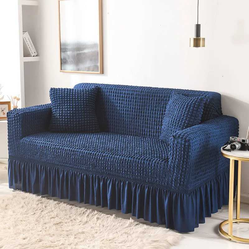 Fabric Skirt 2/3 Seater Sofa Cover 140-230cm Full Package Single Universal Elastic Sofa Slipcovers American Rustic Four Seasons M251204 - view 7