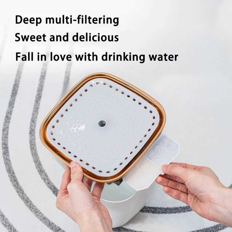 Automatic Cat Water Dispenser Pet Cat Fountain Ultra Quiet Pump Cat Drinking Fountain Auto Cycle Filter Cat Dog Water Fountain M251204