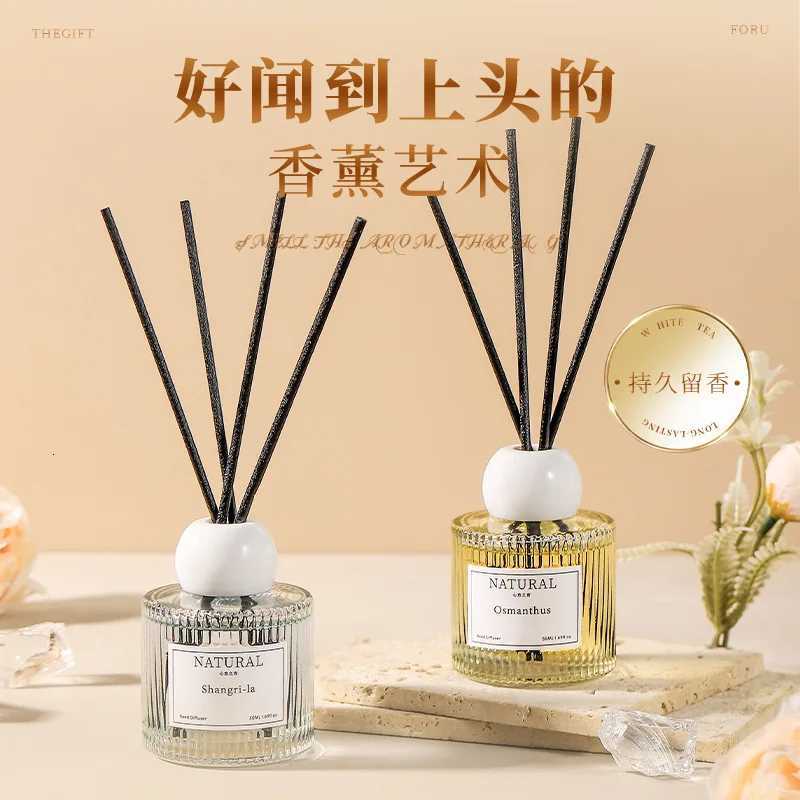 50ml No Fire Home Fragrance Reed Diffuser Set - Aroma Essential Oil For Hotel/Bathroom/Toilet Deodorant Air Freshener Y251204