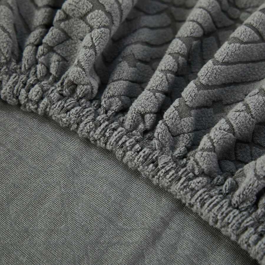 The high-elasticity fleece jacquard sofa bed cover with geometric pattern is easy to install and decorates your sofa bed M251204 - view 5
