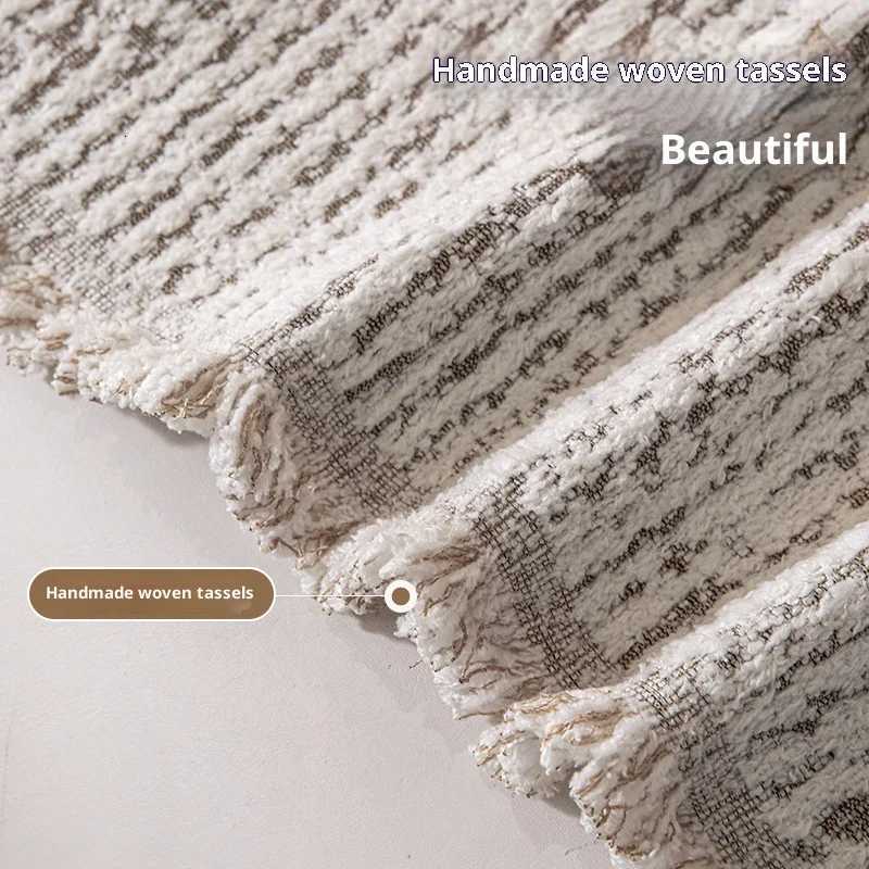 Thick Chenille Sofa Cover Striped Knitted Cat Resistant Full Cover for 2 3 4 Seater Sofa M251204 - view 5