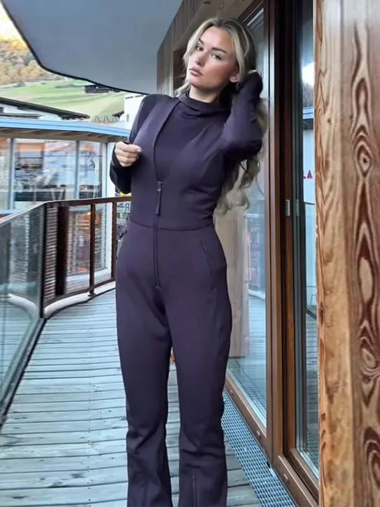 Womens Elegant Jumpsuit Woman Clothing Jumpsuits Overalls Bodysuit OnePiece Ski Suits Waterproof Insulated Snow Sports Outfit 251204