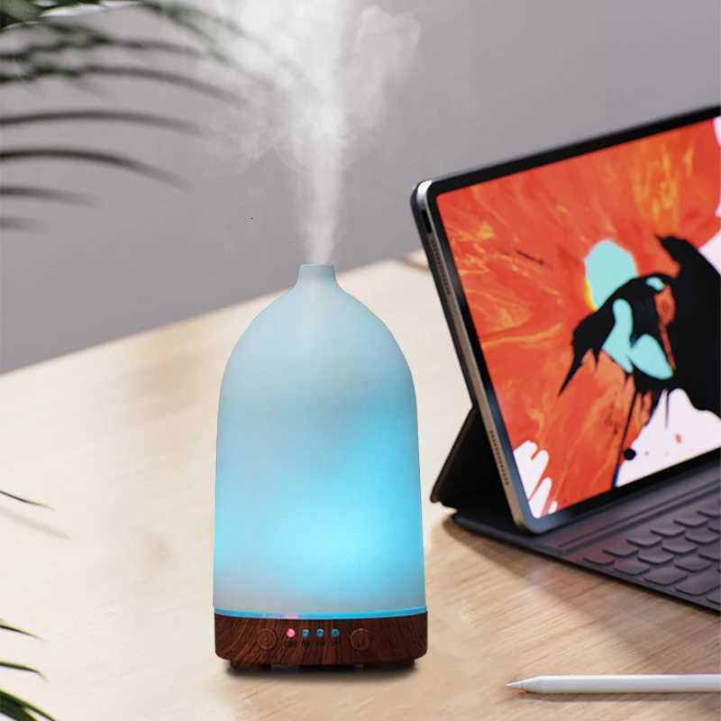 USB Essential Oil Diffuser Plastic trasonic Air Humidifier 100ml Timing Function Ara Diffuser with Colorf LED Lights C251204