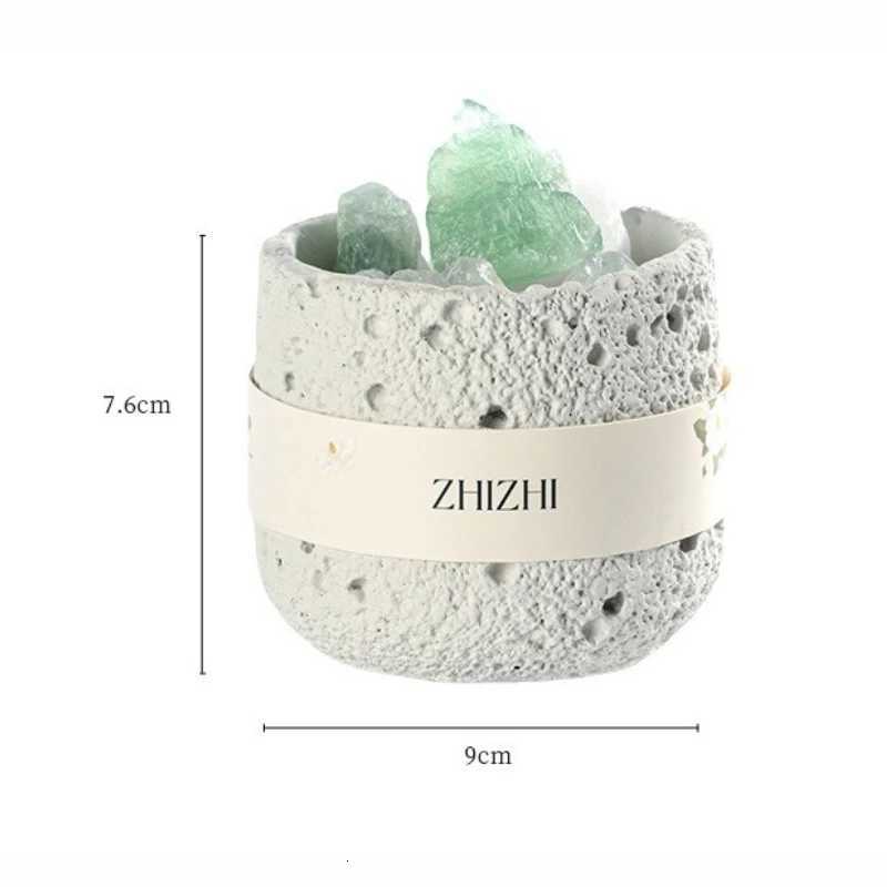 Y Essential Oil Diffuser with Natural Crystal Rocks Bedroom High Sense Fireless Fragrance Indoor Passive Heng Crystals Cup Y251204