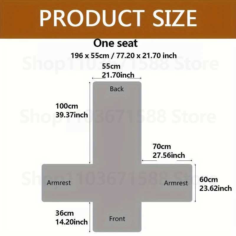 1pc Integrated Sofa Cover 1/2/3 Seater Quilted Furniture Protector Cover Recliner Slipcover Armchair Slipcovers for Living Room M251204 - view 3