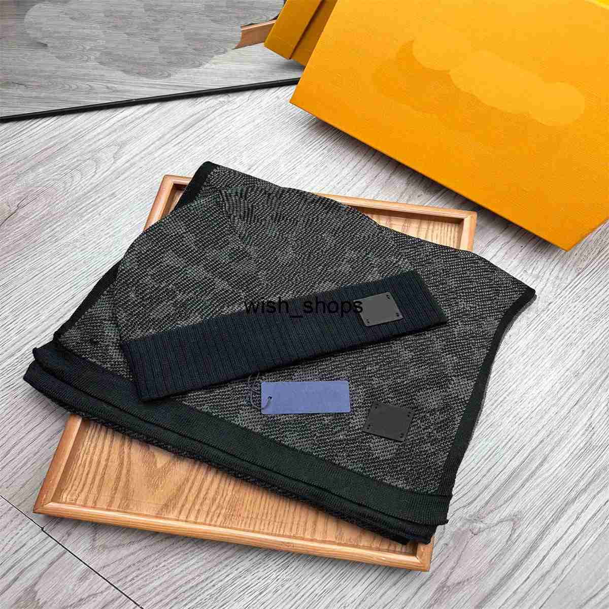 SSYY Procured goods fashion Scarf Hat Designer Hat Scarf Plaid scarf Classic 2 pieces set winte louis vuittone lv louievuitton lvt vuitton M77P UGMD