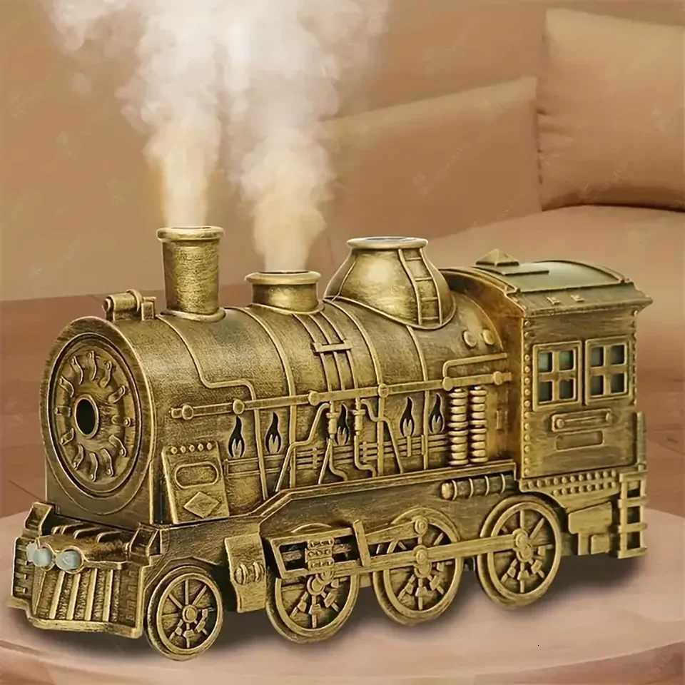 1PC USB Powered Small Train styling Ara Diffuser also Mini Air Humidifier with Ambient Lights and 2-ll Timing for He C251204