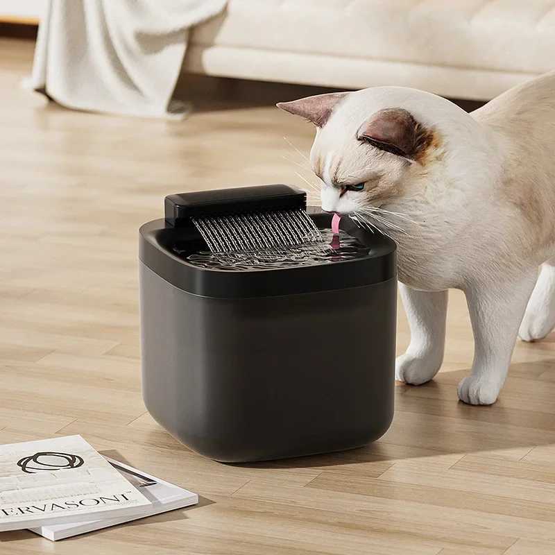 3L USB Cat Water Fountain with Pump Filter Anti Dry Burning Auto Recirculating Pet Water Dispenser M251204