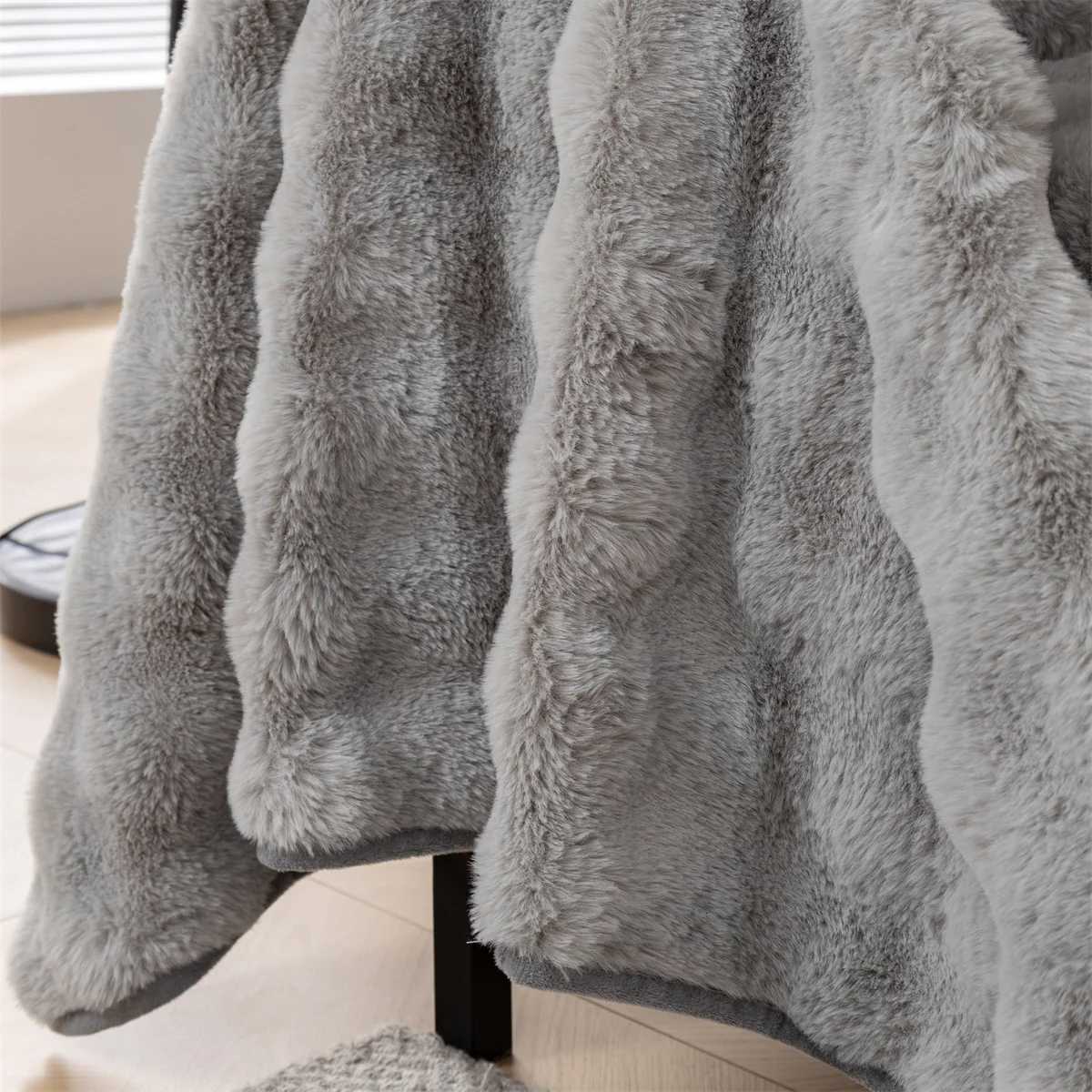 Bubble Imitation Fur Sofa Towel Faux Fur Sofa Cover Blanket Couch Cover Universal for Living Room Warm M251204 - view 7
