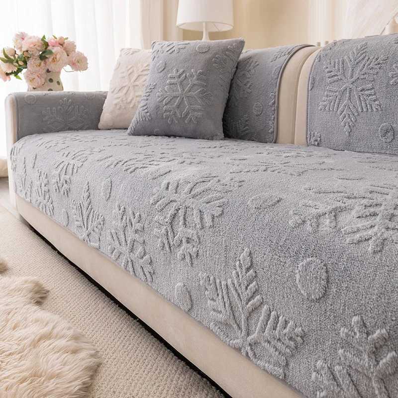 Christmas French Thickened Warm Sofa Cover Fabric New Anti Slip One-piece Sofa Cushion Warm and Comfortable in Autumn and Winter M251204 - view 3