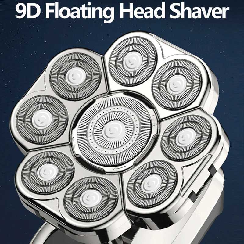YUNCHi 6 in 1 Groing Kit Electric Shaver Mens Beard Wet Dry Rotary Shaver Y251203
