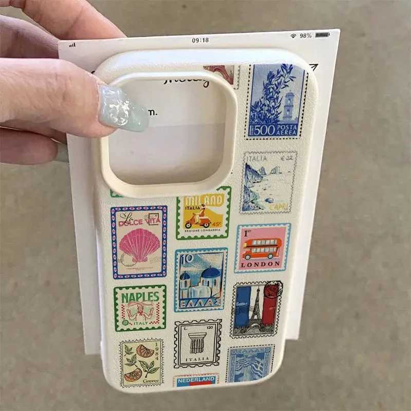 Vibrant Retro Stamp Lichee Design Phone Case For iPhone 17 16 15 14 Pro Max Plus Air 11 12 13 16 Plus XR XS 16E Shockproof Cover H251203