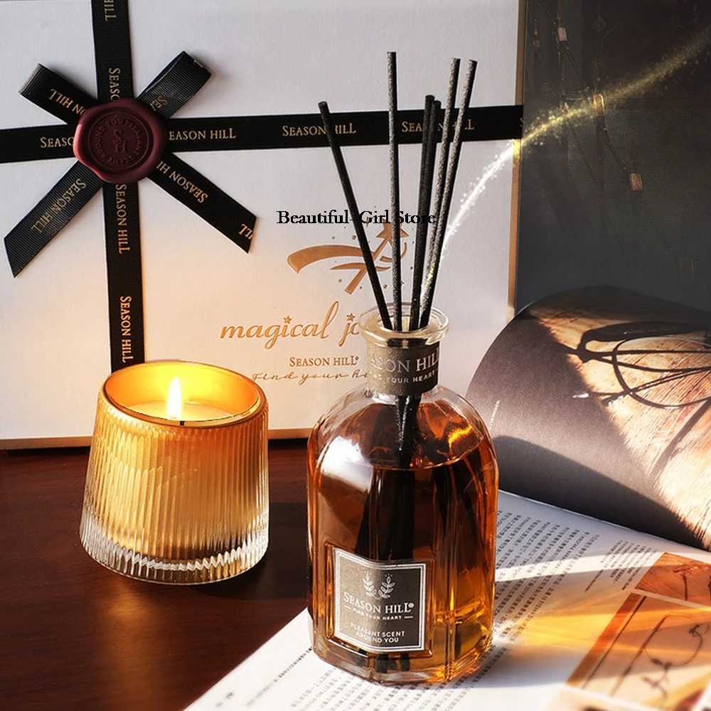 2pcs/Set Flameless Fragrance Essential Oil Perfume Liquid Air Freshener Aromatic Decorative Ornament Aromatherapy Diffuser Y251204