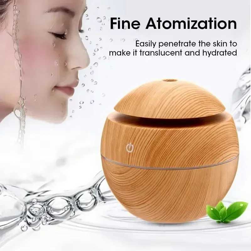 Woodgrain USB Essential Oil Diffuser Mini trasonic Aratherapy Humidifier Portable Desktop Air Mist Maker For He Off C251204