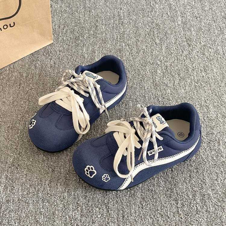 Children Fashion Sports Shoes Kids Casual Running Sneakers Thick Bottom Lace Up Shoes Soft Sole Non-slip Sneakers Low-top Shoes X251201