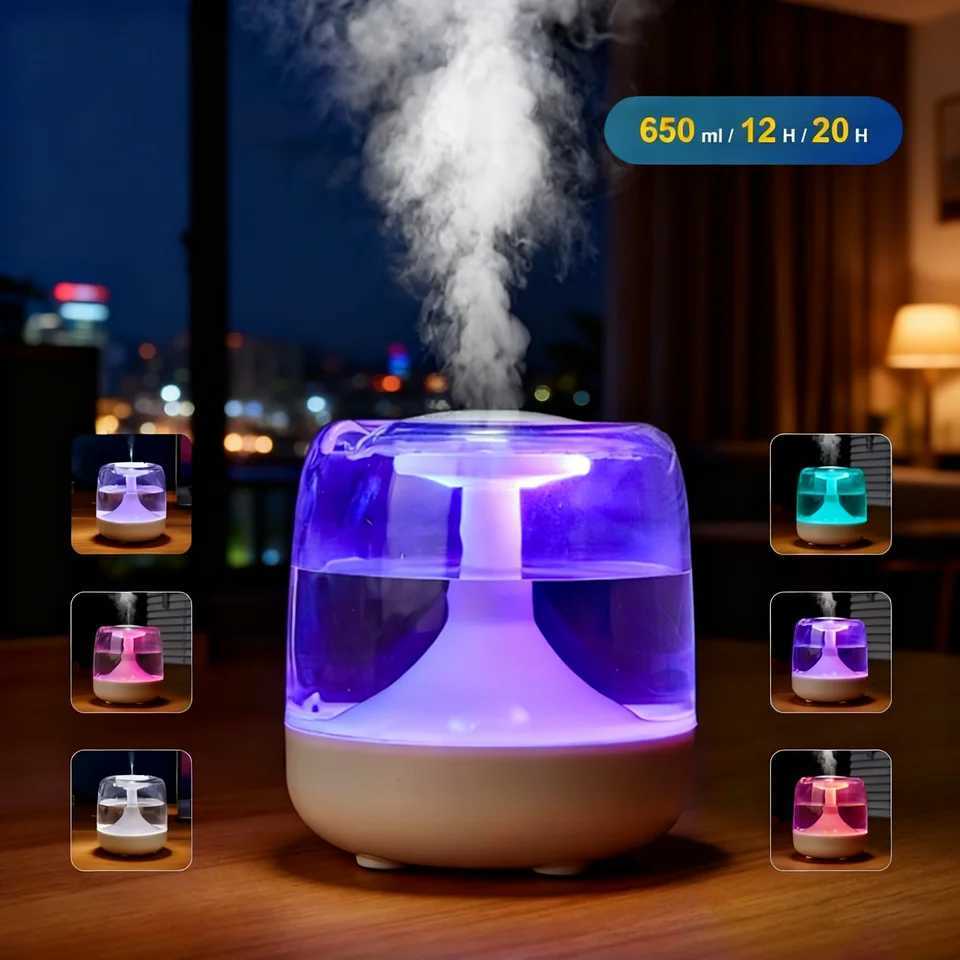 Large spray mute aratherapy humidifier custi indoor portable small night light bedro air humidifier C251204