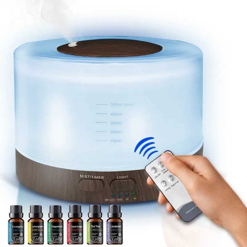 trasonic Essential Oil Diffuser 550ml with 7 LED night lights Cool Mist for Aratherapy Humidifying for he bedro C251204