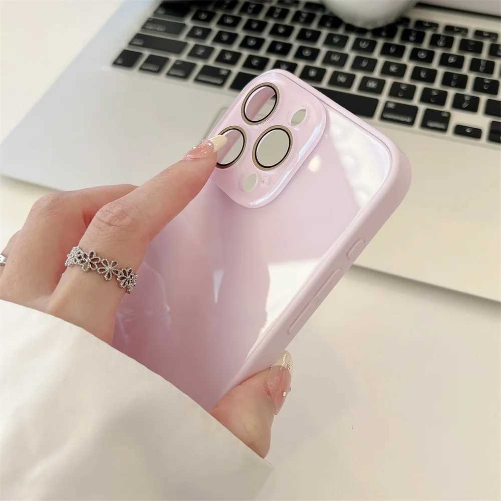 Luxury AG Candy Color Phone Case For iPhone 17 16 15 14 13 12 11 Pro Max Fl Lens Camera Protective Shockproof Back Cover H251203