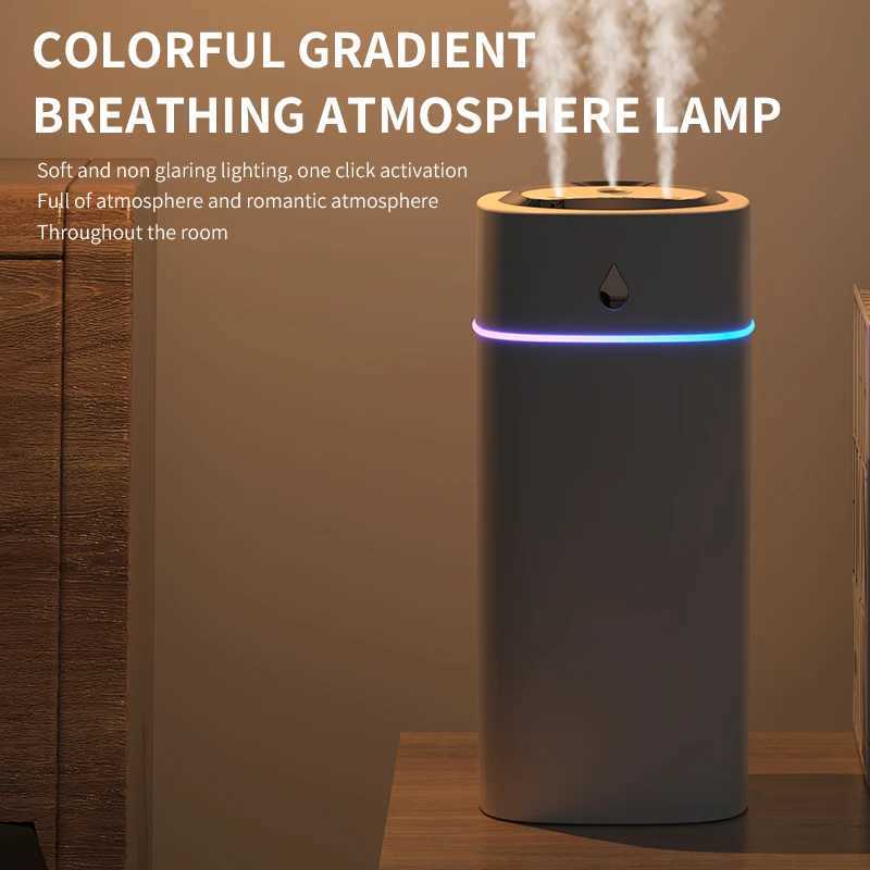 Triple-Nozzle 600mL Waterdrop Mist Humidifier Fast Gentle Moisture for Your Space C251204