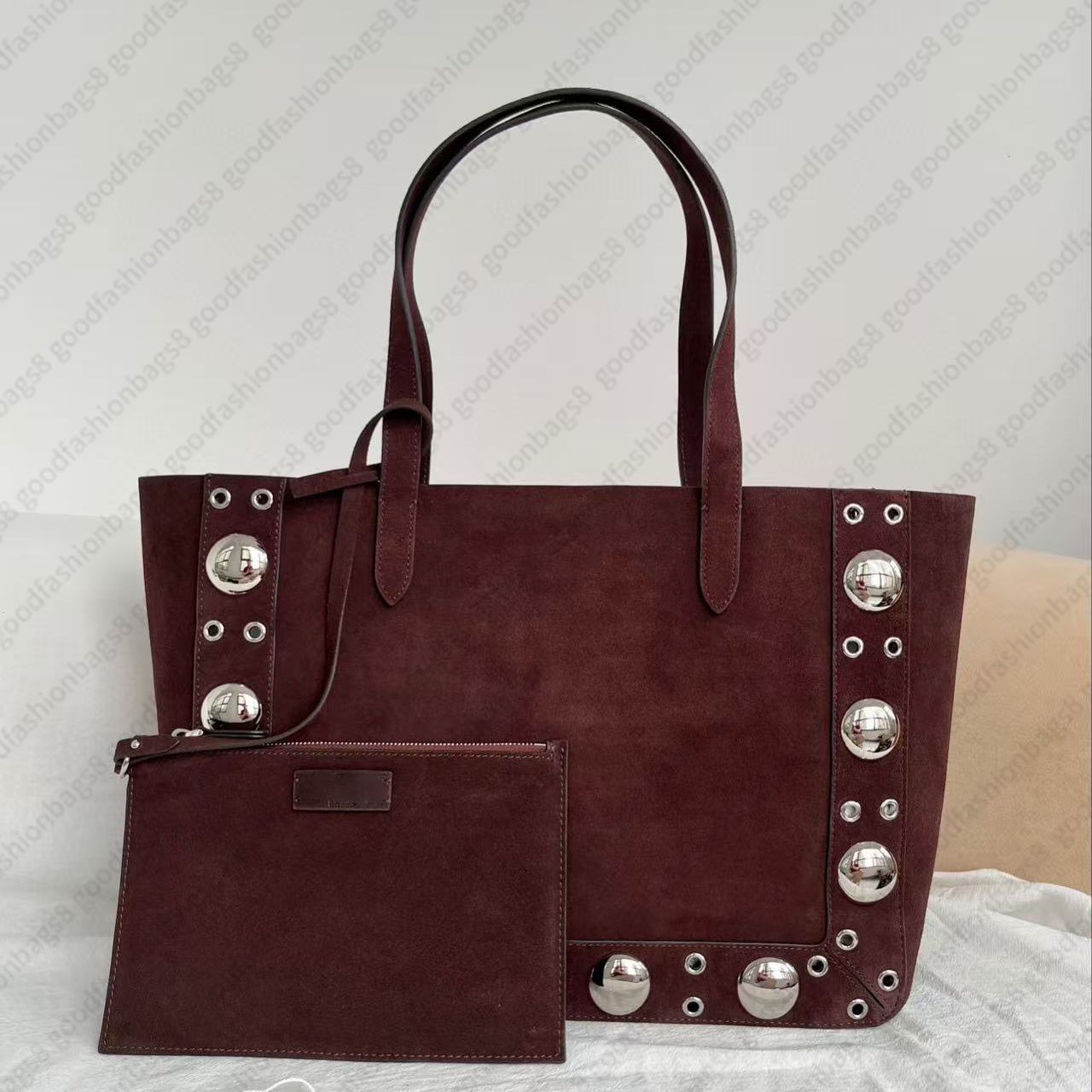 nellcote 10a suede bag designer women shoulder handbags genuine leather large capacity shopper summer beach tote bags tote bag purse handbag