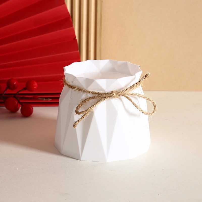 Modern Plastic Vases He Decoration Anti-ceramic Vases Imitation Rattan Flower Vase European Wedding Modern Decorations Basket H251204