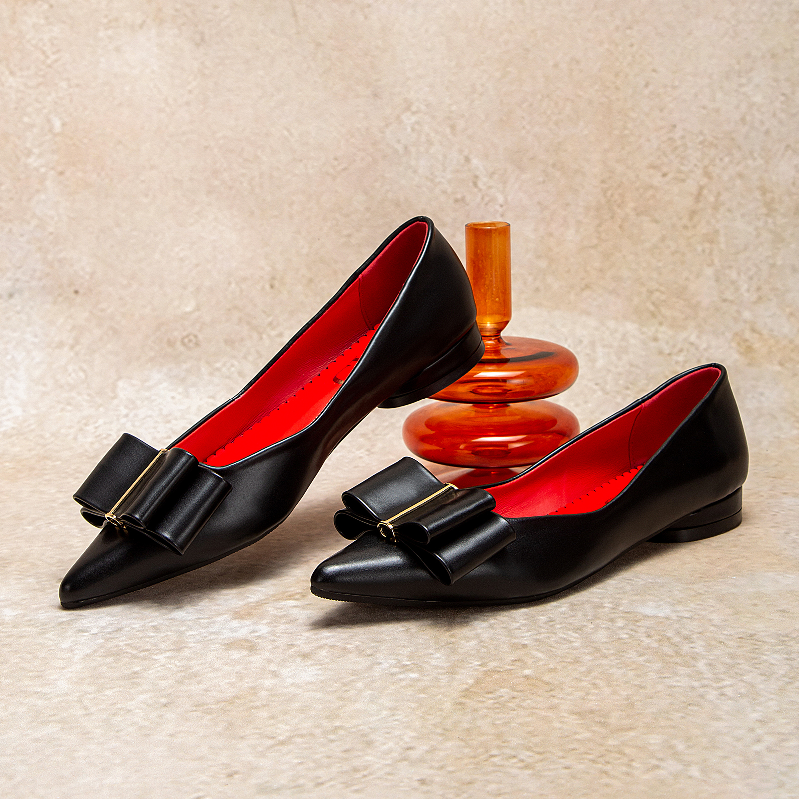 CHCH Solid Colour Simple Women's Single Shoes Fashionable Versatile Wear Comfortable Season New Women's Low-heeled Single Shoes