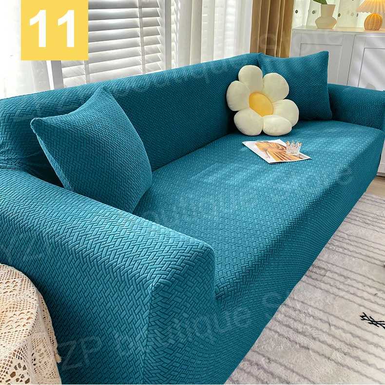 Polar Fleece Fabric Sofa cover 1/2/3/4 seater thick Slipcover couch sofacovers stretch elastic cheap sofa covers Towel wrap M251204 - view 7