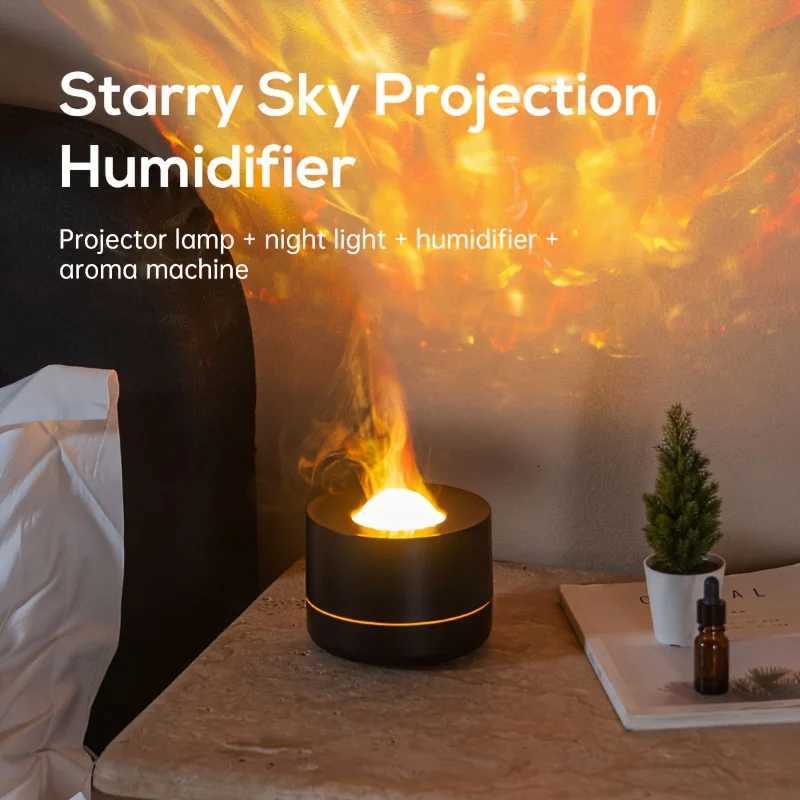 2025 New Star Projection Humidifier Colorf Gradient Atmosphere Lighting 360 Rotating Projection for Bedro/Off/Hotel C251204