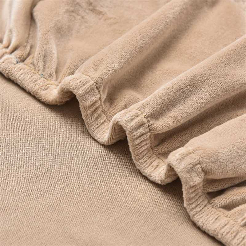 Solid Color Velvet Club Sofa Slipcovers Elastic Super Soft Club Chair Cover Single Seater Armchair Covers for Bar Counter Hotel M251204 - view 6