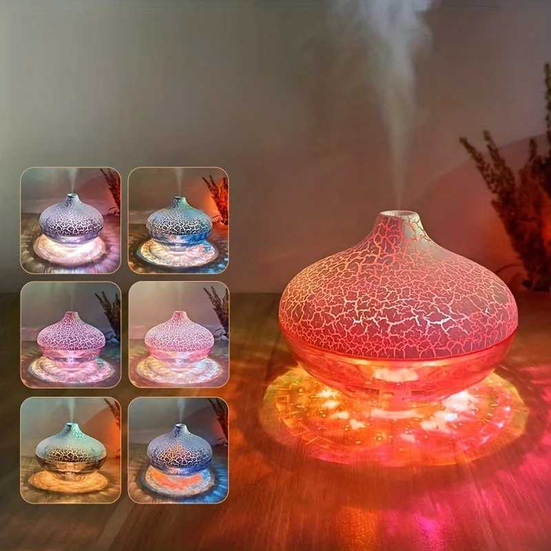 1pc New Crystal Horse Lamp USB Humidifier Aratherapy hine 300ml Colorf Atmosphere Lamp Silent Nano Mist Beauty Hydrator C251204