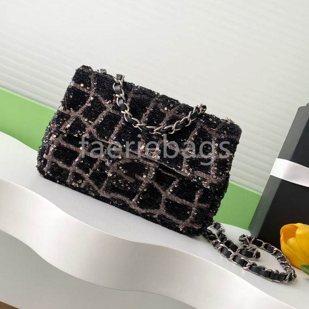 luxury bag 25 bags Classic small square bag designer bag top-quality super shiny sequin dinner bag shoulder bag crossbody bag handbag fashion bags card holder