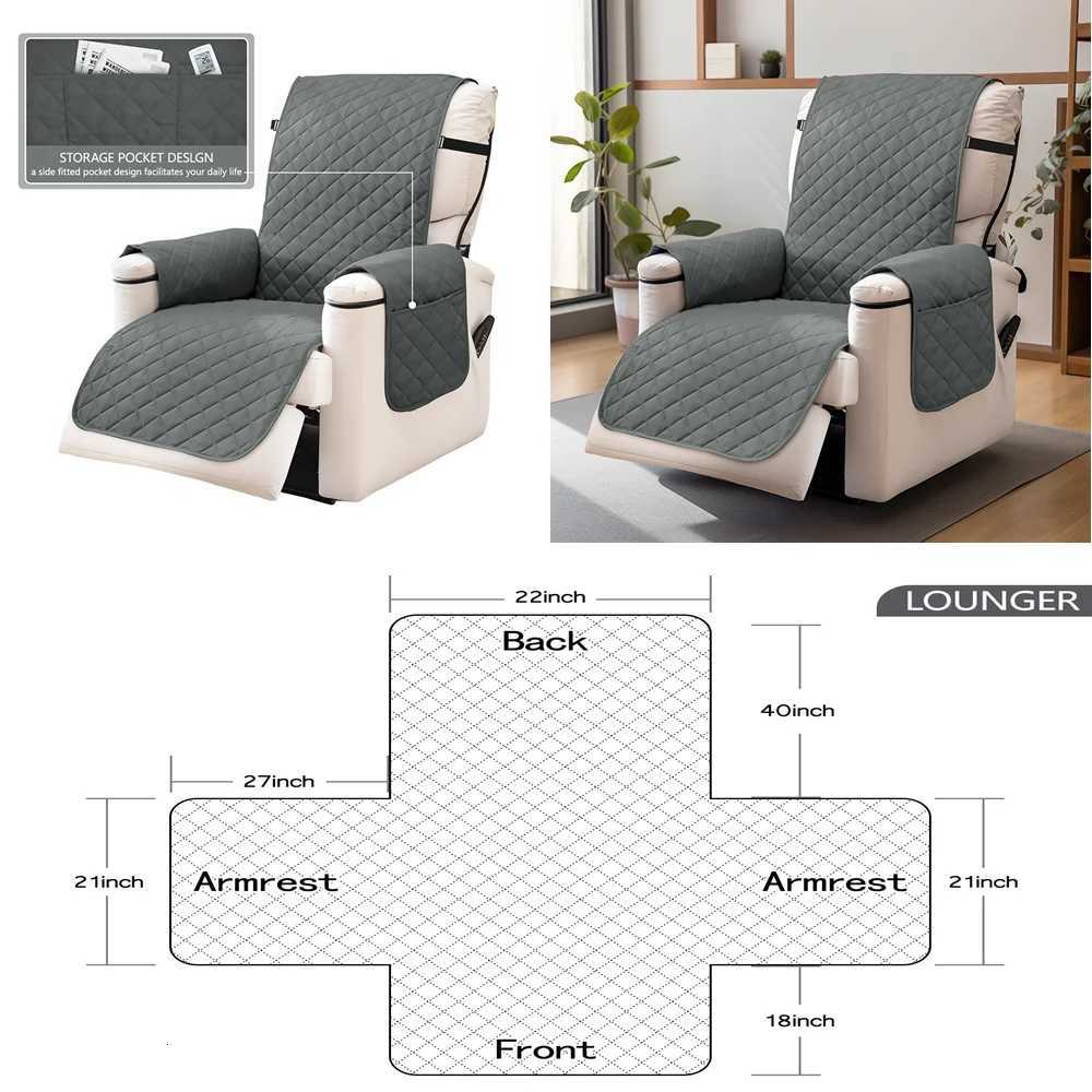 Sofa Covers Water Resistant Couch Cover Reversible Furniture Protector with Non-slip Elastic Straps for Kids Dogs Sofa Slipcover M251204 - view 7