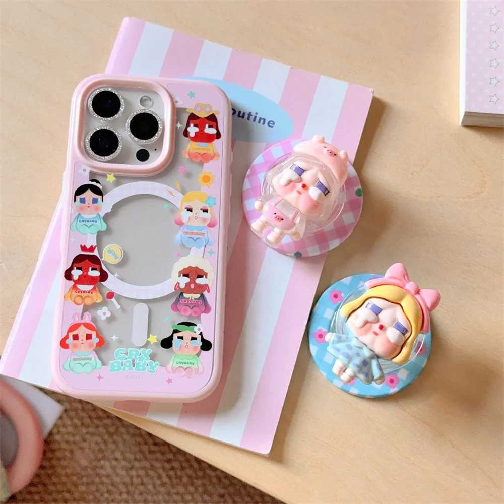 Fashion Cute Little Flowers Magnetic Phone Case For iPhone 16 Pro 15 13 14 17 Pro Max Cover with Stand Holder For Cases H251203