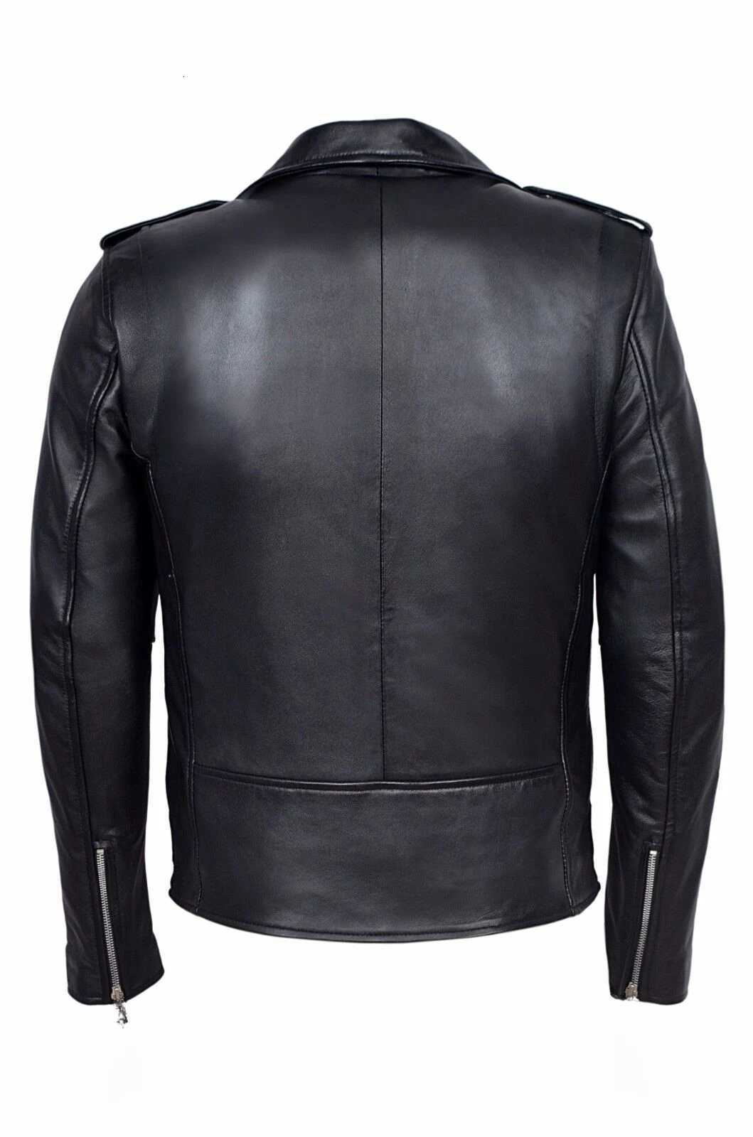 Leather Jacket Men Collar Slim Pu Leather Jacket Fashion Motorcycle Causal Coat Mens Moto Biker Leather CoatT251204