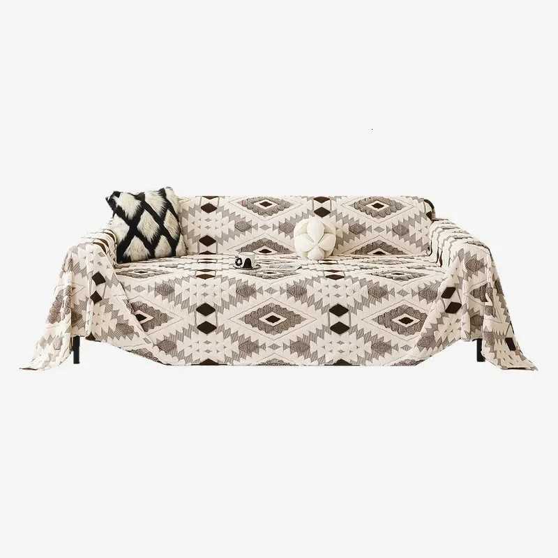 Retro Sofa Cover Cloth Towel Anti-cat Scratch 2025 New Four Seasons Universal Non-slip Thickened Sofa Cover Full Cover M251204 - view 4