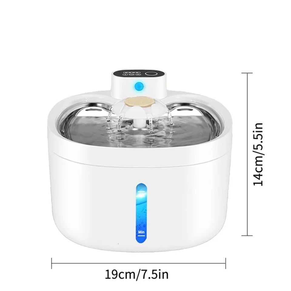4000mAh Wireless Cat Water Dispenser Automatic Pet Water Fountain 26L/878oz Infrared Sensor Smart Dog Drinkier Filter Fountain M251204