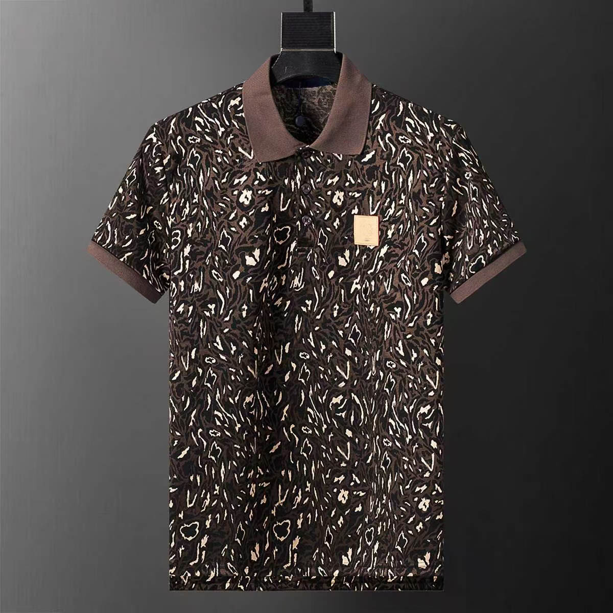 Men's Polo Shirt Men's Sports Fashion Horse T-shirt Casual Men's Golf Summer Polos Shirt Embroidery High Street hip hop trend bestselling short sleeve