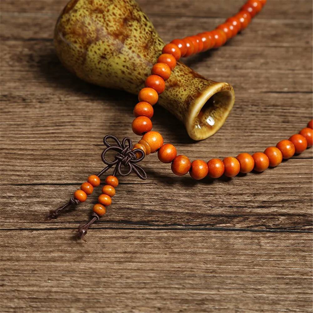 Green 6mm Natural Sandalwood Bracelets & Bangles For Women Buddhist Buddha Wood Prayer Bead Mala Unisex Men Jewelry Bijoux A245 ddmynov