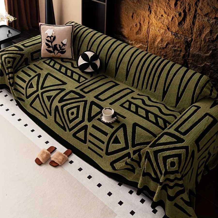 1 piece new bohemian-style sofa cover retro interlaced comfortable sofa blanket suitable for pets slip-resistant protection M251204 - view 7