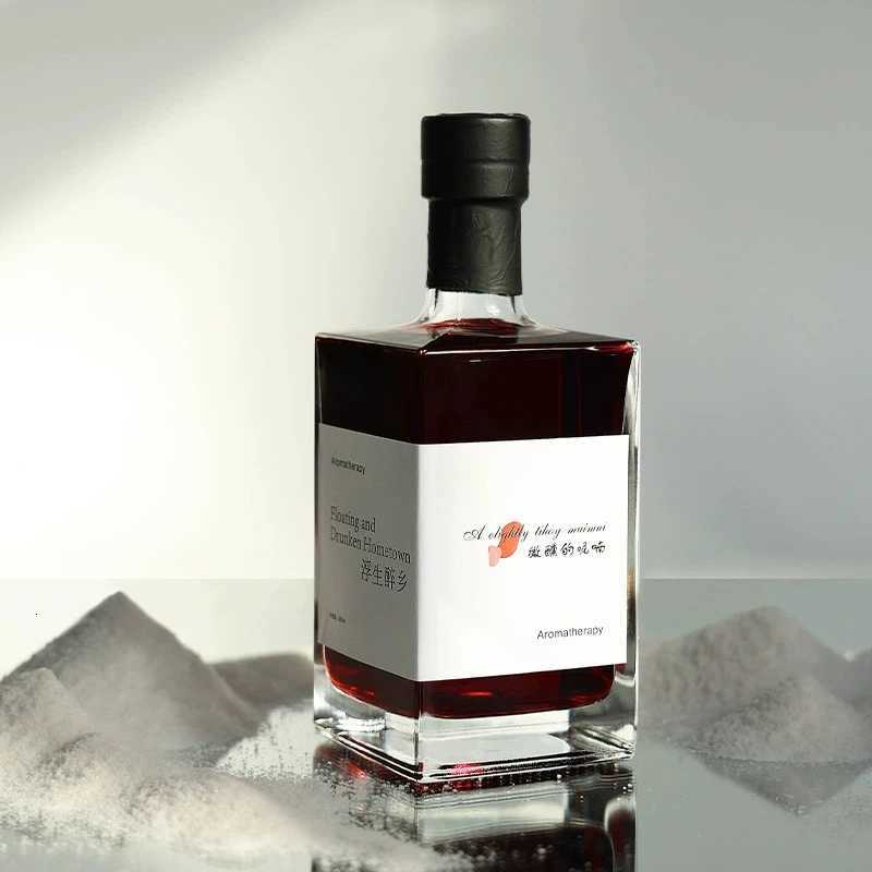 500ml Unique Bottle Reed Diffuser Oil Set - Valentines Day Home Decor Fragrance Air Freshener Gift Set LavenderApple Brandy Y251204