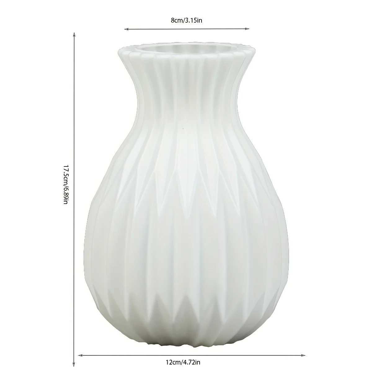 1pc Water Ctivation Imitation Ceramic Plastic Vase Living Ro Plastic He Vase Modern Minimalist He Decor H251204
