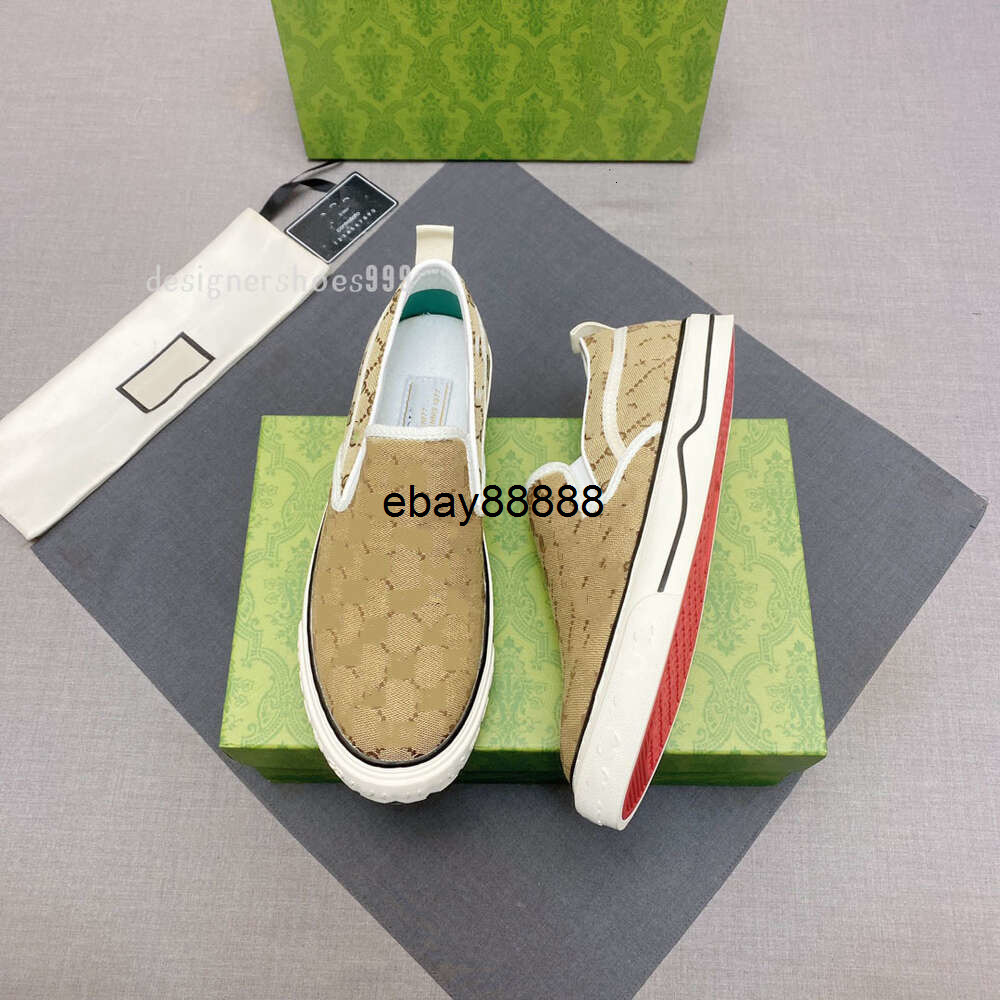 gg Casual Shoes Tennis 1977 Women Men Slipon Italy Luxury White Pink Classic jacquard denim Vintage Runner Trainers Skate Designer S gucciis guccishoe guccily P SOO3