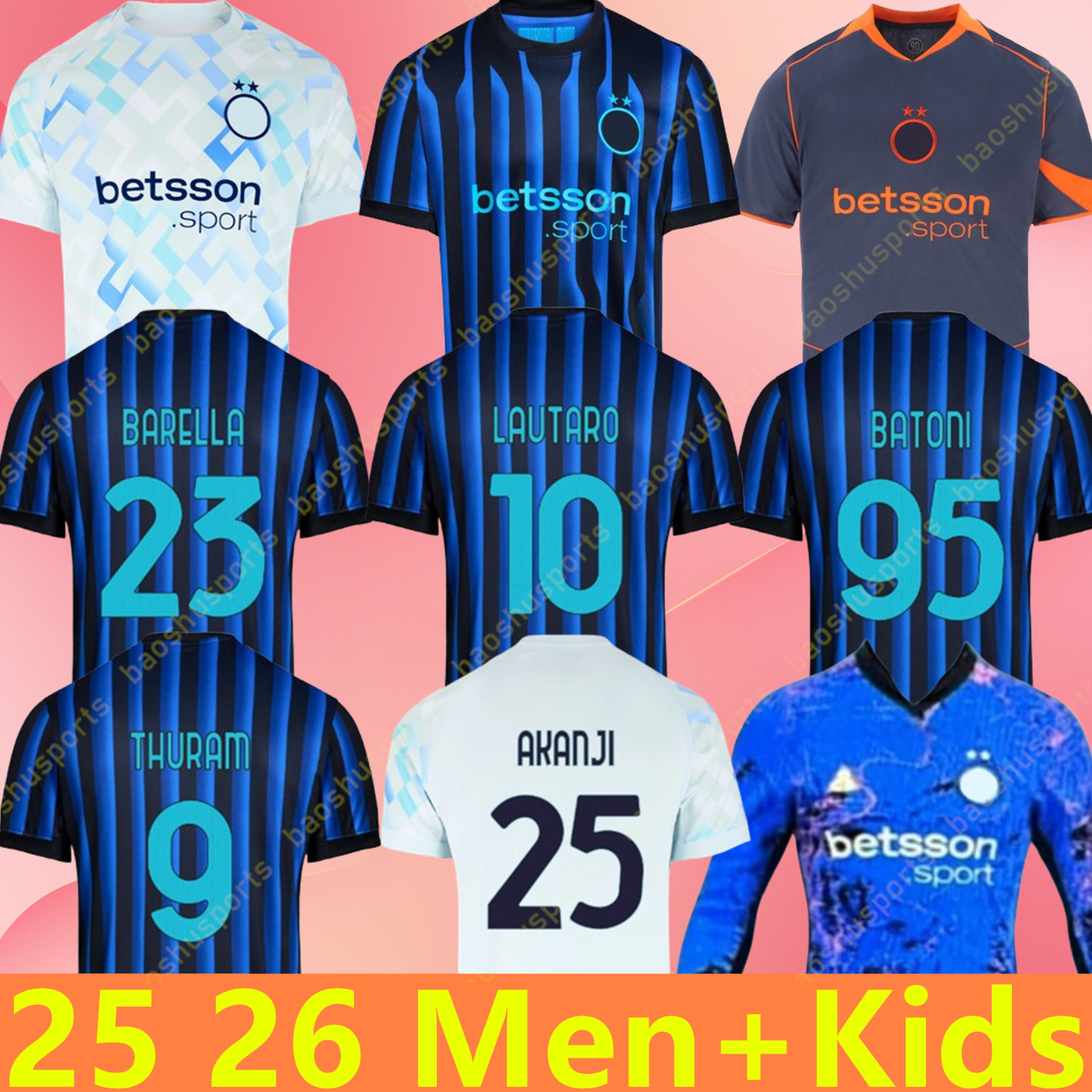 25 26 LAUTARO fianl NtErS Milanes Soccer Jerseys BARELLA LUIS Henrique FRATTESI INTERS THURAM Sucic CALHANOGLU Football Shirt 2025 2026 s Rossi Special Men Kids kit I