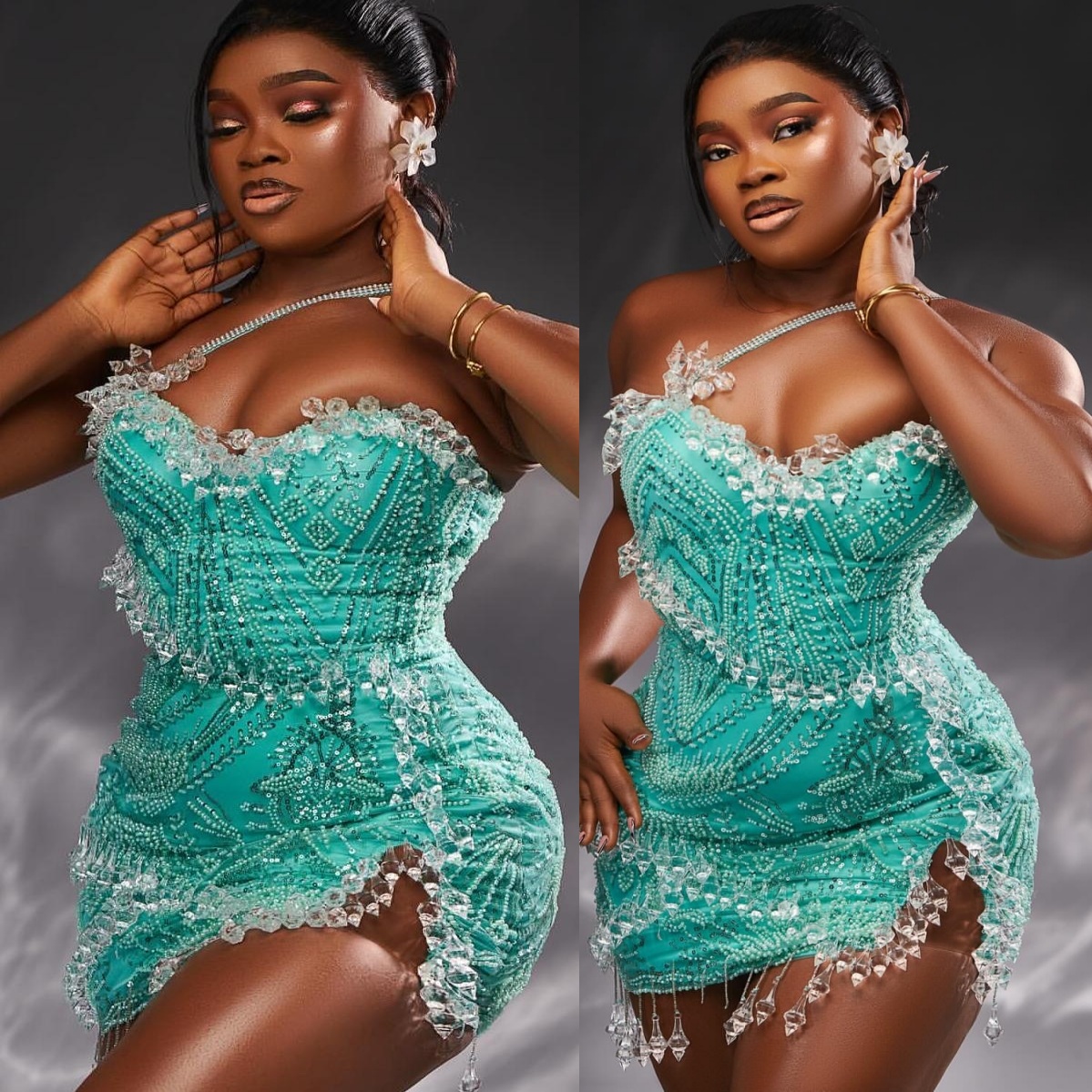 Jade Green Sheath Cocktail Dress One Shoulder Rhinestones Sequined Short Mini Graduation Homecoming Dresses For Special Occasions Sweetheart Gowns ZJ0