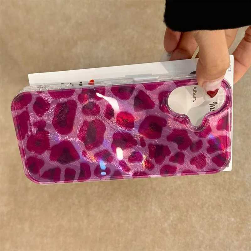 Purple Leopard Print Glacier Pattern Phone Case For iPhone 17 16 15 14 13 12 11 Pro Max XS XR 7 8 Plus 16e Shockproof Back Cover H251203